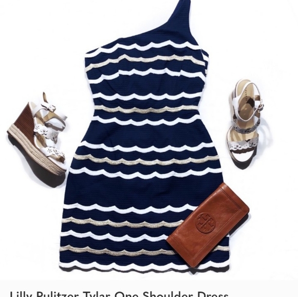 Lilly Pulitzer  Tylar one shoulder dress - Picture 1 of 5